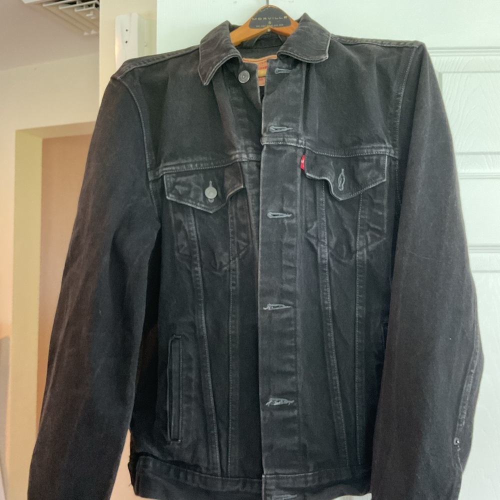 Levi's Black Lightweight Trucker Jean Jacket
